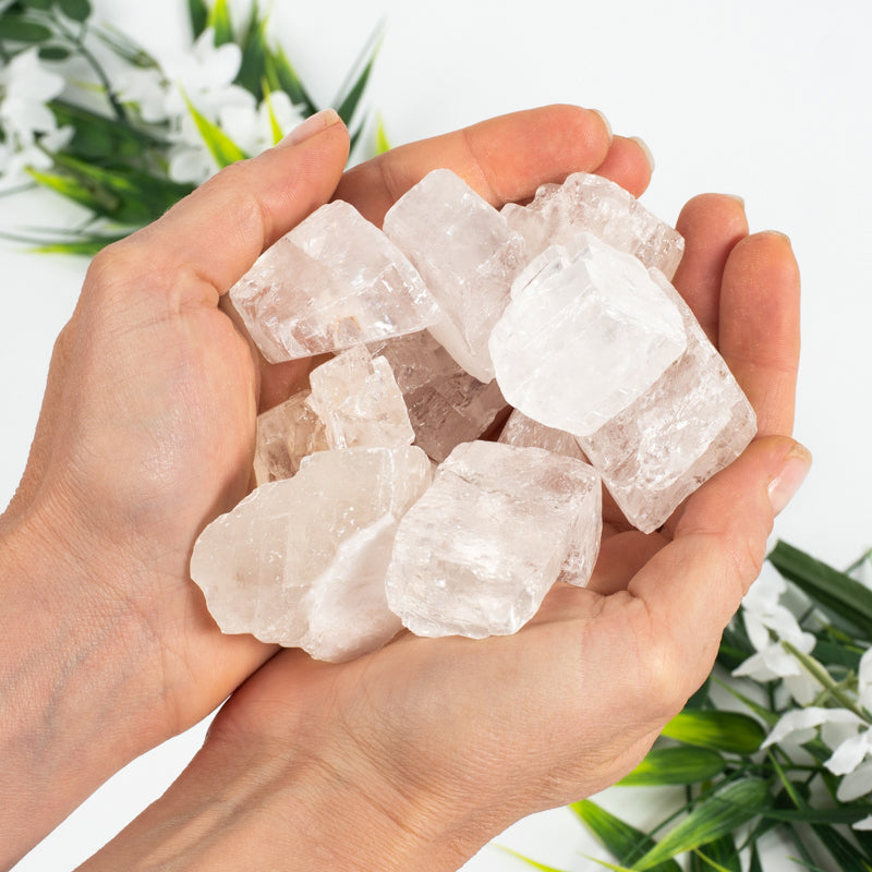 Raw Clear Calcite Crystal Chunk Cancer Sign