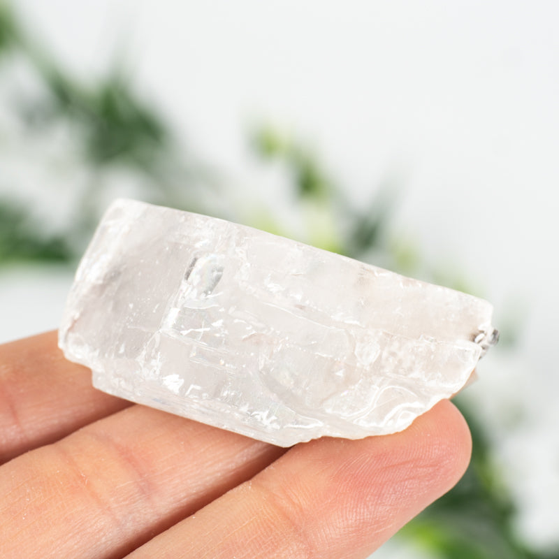 Raw Clear Calcite Crystal Chunk Cancer Sign