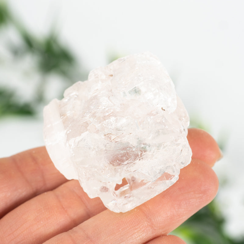 Raw Clear Calcite Crystal Chunk Cancer Sign