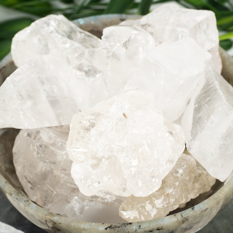 Raw Clear Calcite Crystal Chunk Cancer Sign