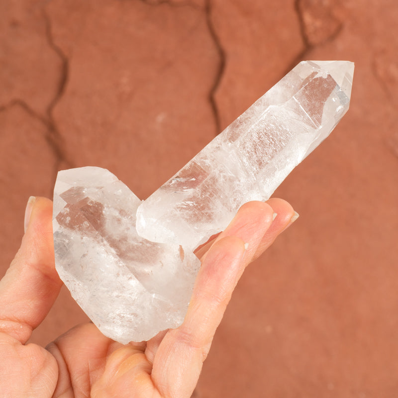 Clear Quartz Dual-Point Crystal Cluster Crystal Magic