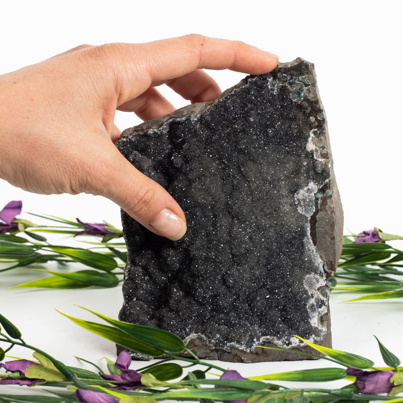 Black Amethyst Geode Crystal Geode Aquarius