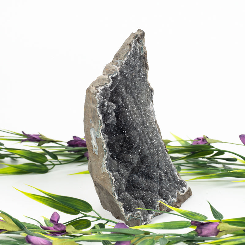 Black Amethyst Geode Crystal Geode Aquarius