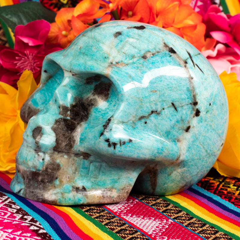 Amazonite Skull Crystal Skull Aries