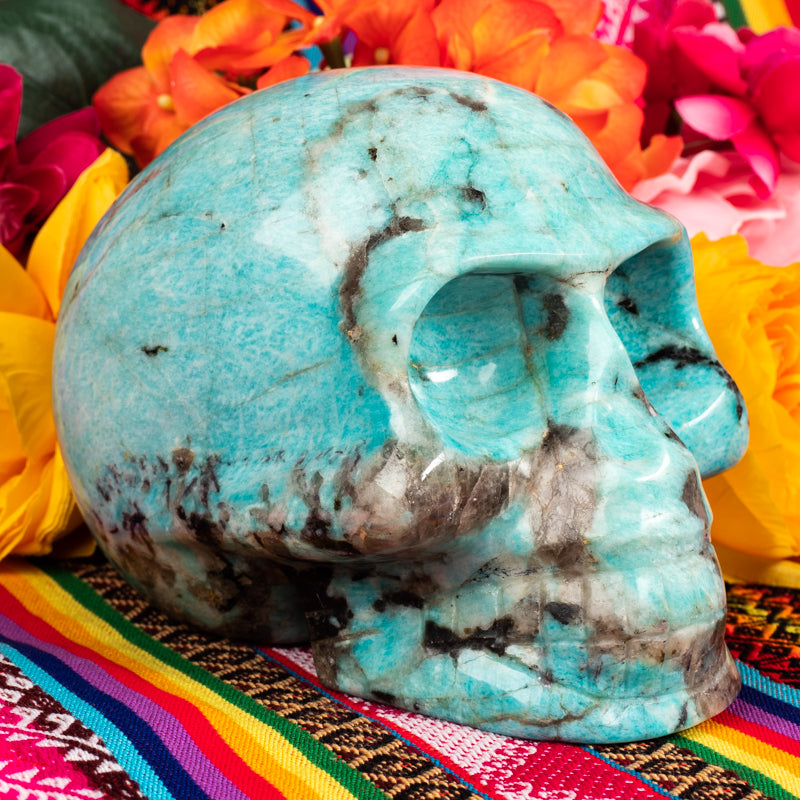 Amazonite Skull Crystal Skull Aries