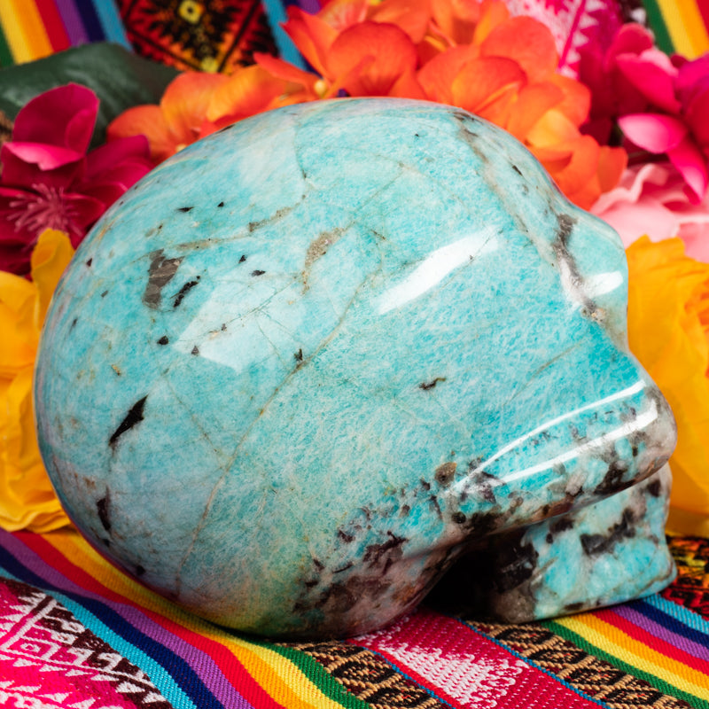 Amazonite Skull Crystal Skull Aries