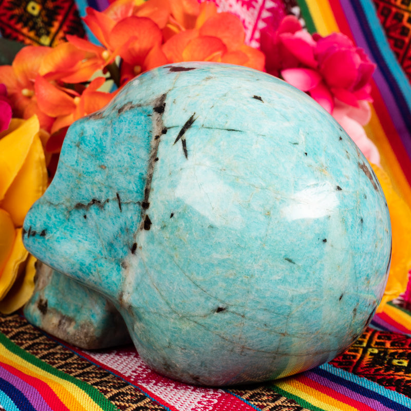Amazonite Skull Crystal Skull Aries