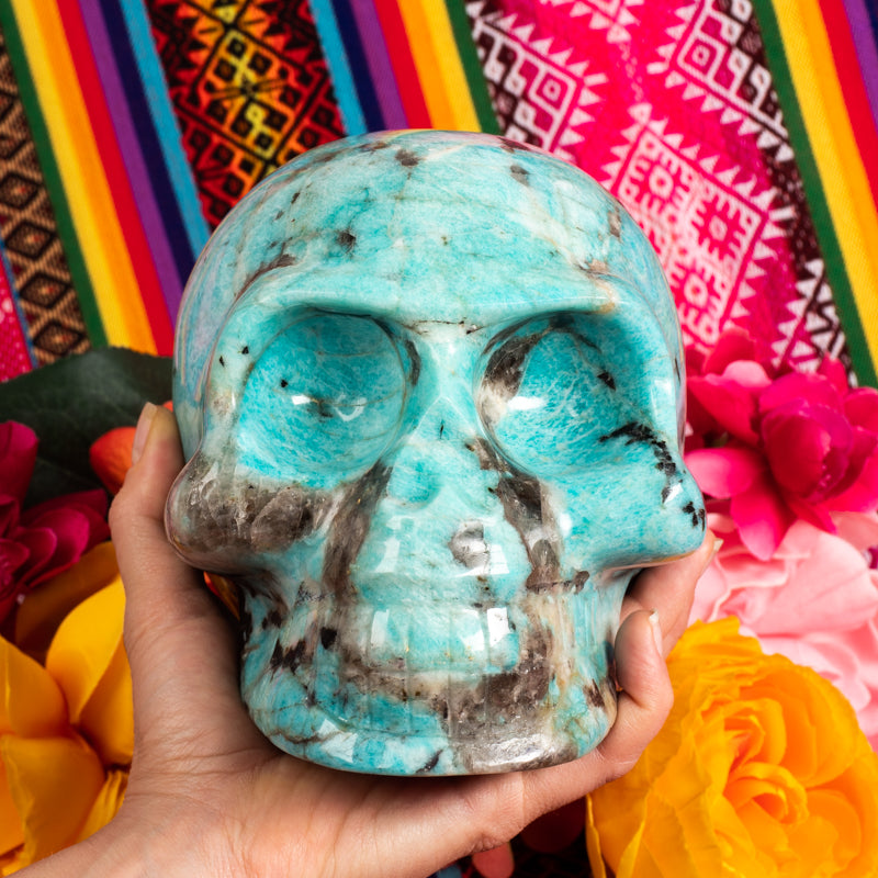 Amazonite Skull Crystal Skull Aries