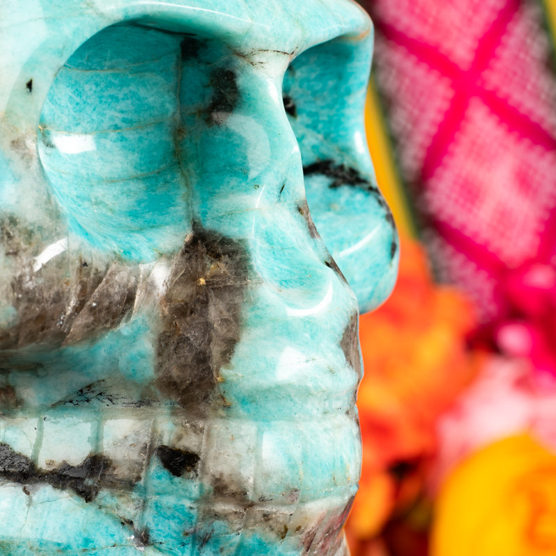 Amazonite Skull Crystal Skull Aries