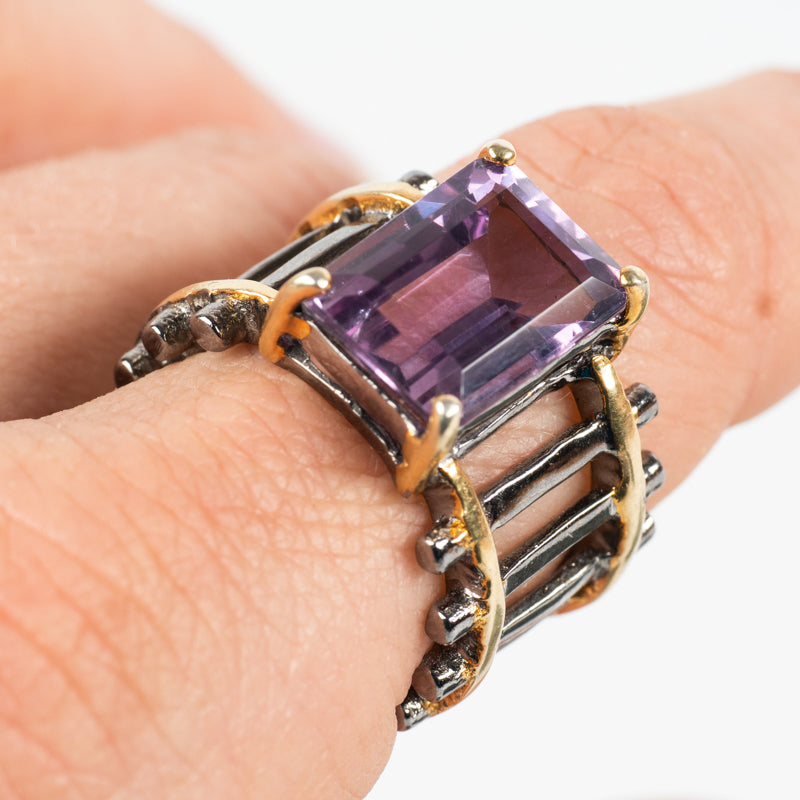 Amethyst Ring Jewelry: Ring Amberlite 