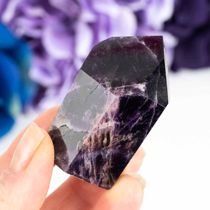 Dark Amethyst Natural Point Crystal Point Aquarius Small