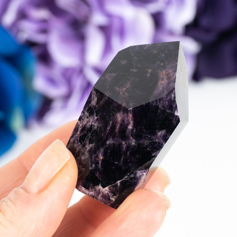 Dark Amethyst Natural Point Crystal Point Aquarius
