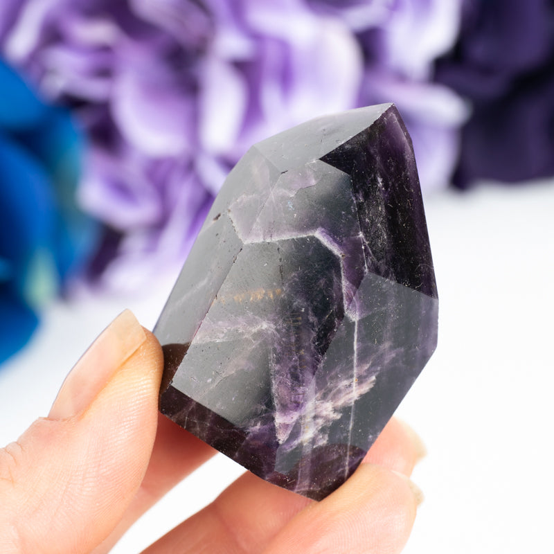 Dark Amethyst Natural Point Crystal Point Aquarius