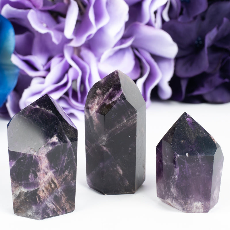 Dark Amethyst Natural Point Crystal Point Aquarius