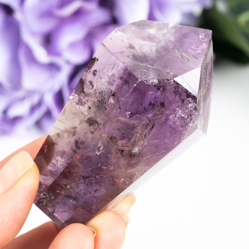 Amethyst Natural Point Crystal Point Aquarius