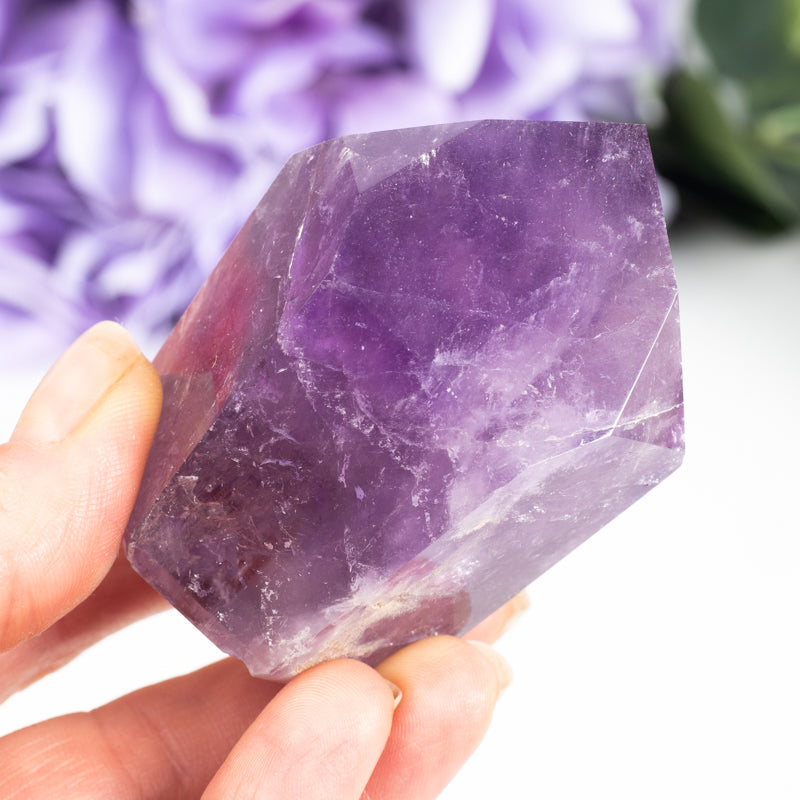Amethyst Natural Point Crystal Point Aquarius Large