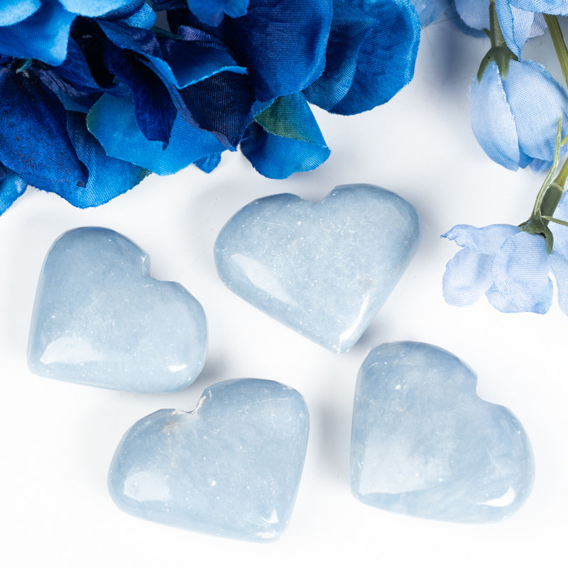 Angelite Heart Crystal Heart Aquarius