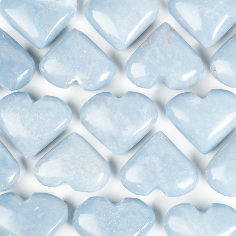 Angelite Heart Crystal Heart Aquarius