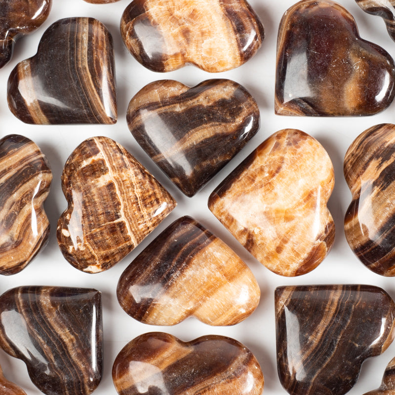 Brown Aragonite Heart Crystal Heart Crystal Magic online