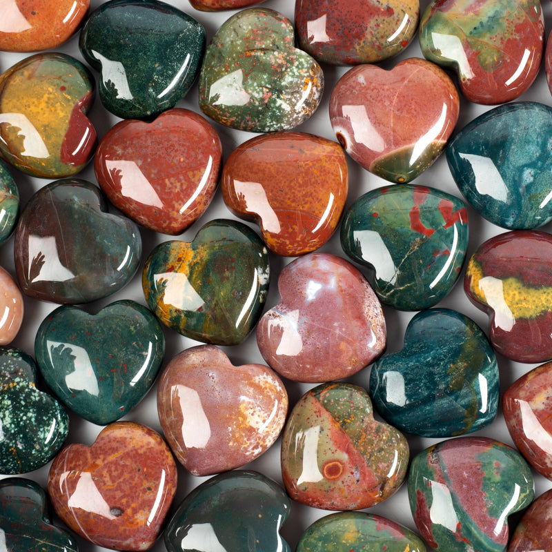 Bloodstone Heart Crystal Heart Aries