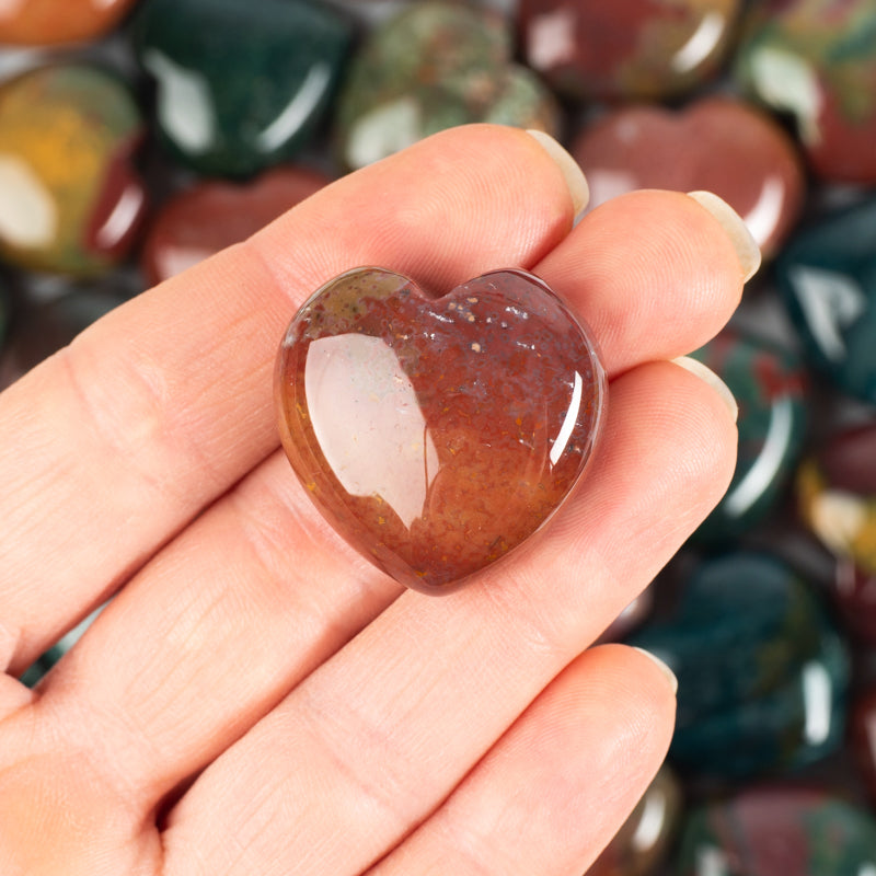 Bloodstone Heart Crystal Heart Aries