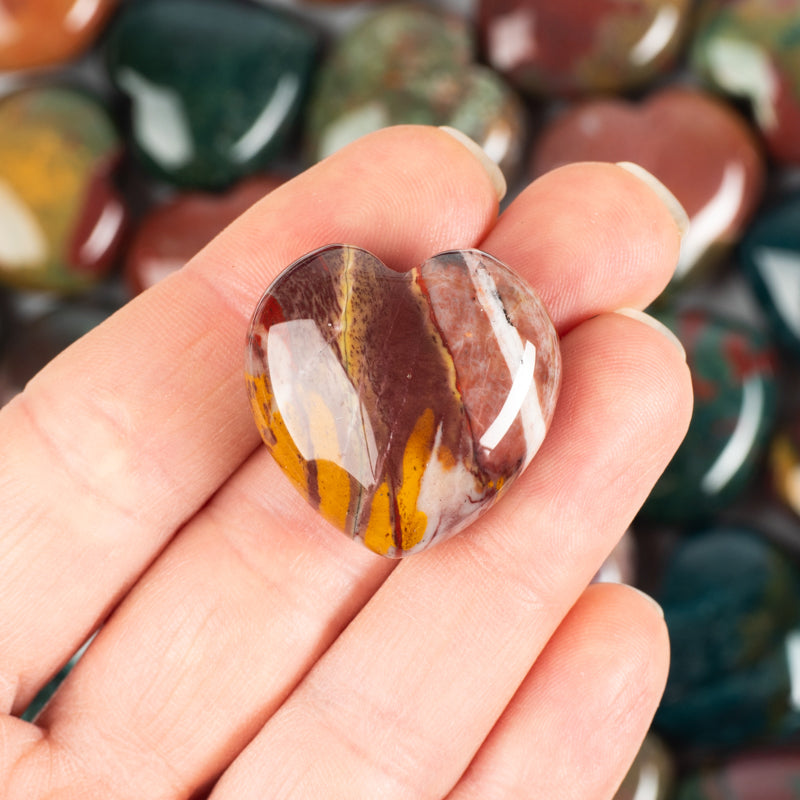 Bloodstone Heart Crystal Heart Aries