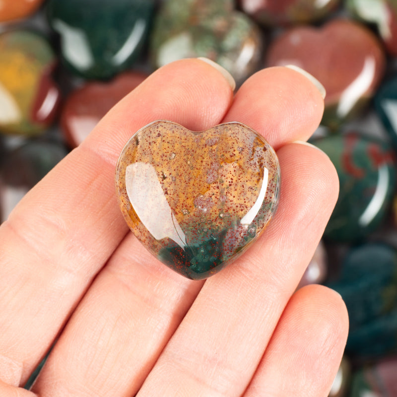 Bloodstone Heart Crystal Heart Aries