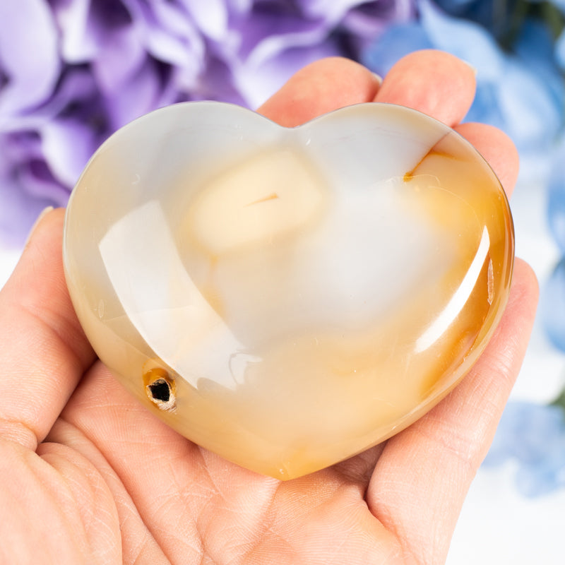 Grey Dyed Agate Heart Crystal Heart Crystal Magic online