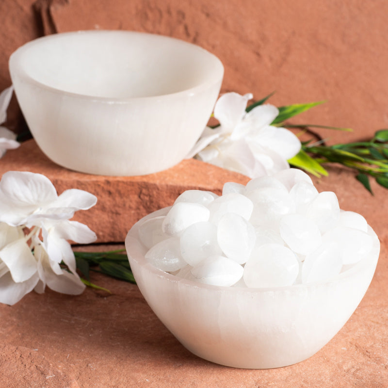 Selenite Bowls Crystal Bowl Crystal Magic online Large
