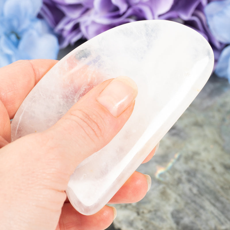Selenite Gua Sha Stones Body Care: Massage Roller Aquarius