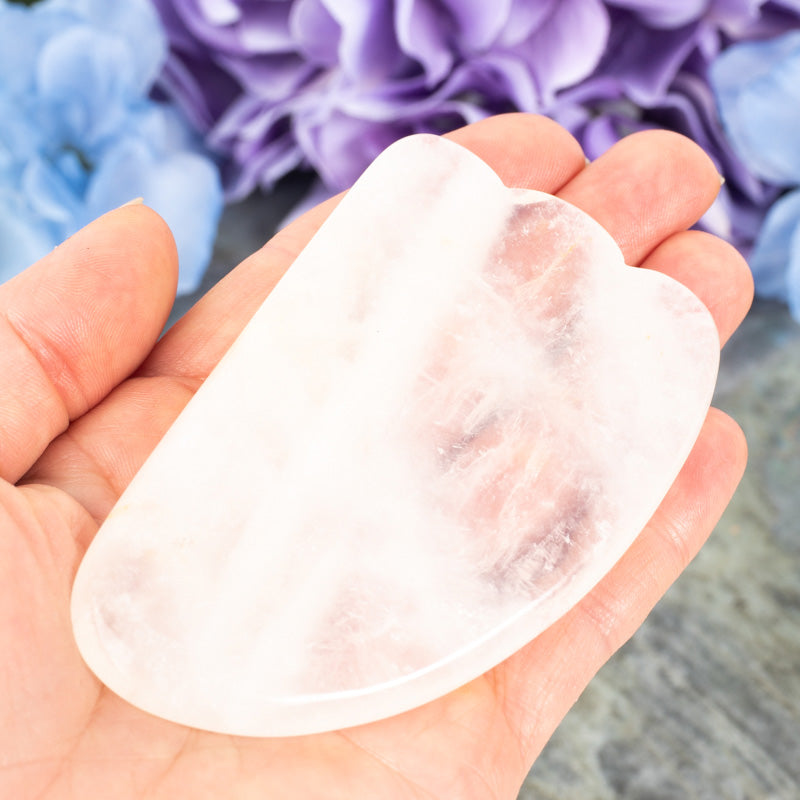 Selenite Gua Sha Stones Body Care: Massage Roller Aquarius
