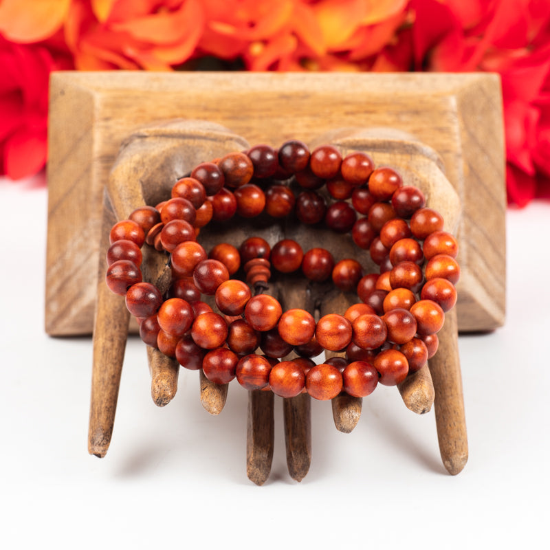 Dragons Blood Wood Wrist Mala Jewelry: Mala Namu Baru