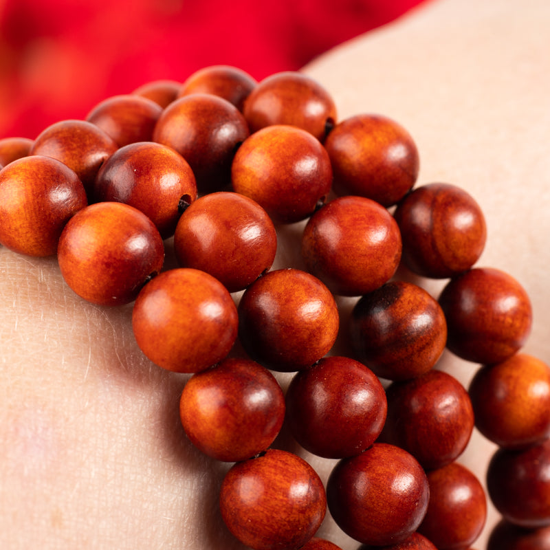 Dragons Blood Wood Wrist Mala Jewelry: Mala Namu Baru