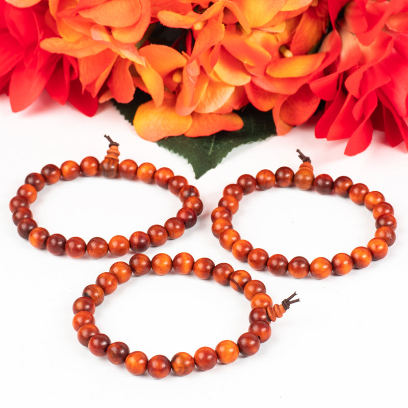 Dragons Blood Wood Wrist Mala Jewelry: Mala Namu Baru