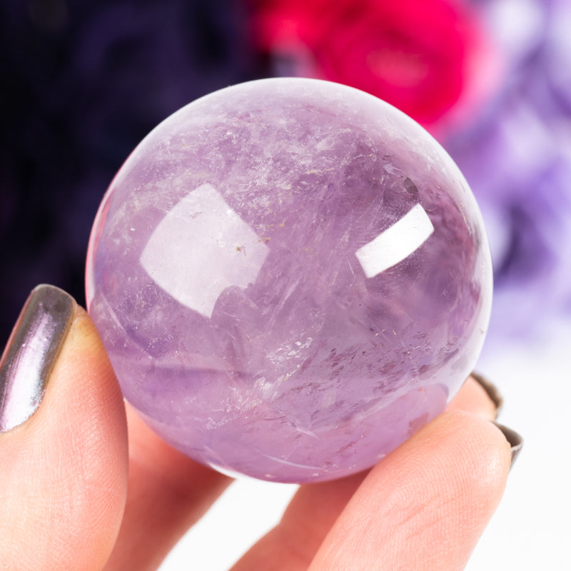 Amethyst Sphere Crystal Carvings Aquarius