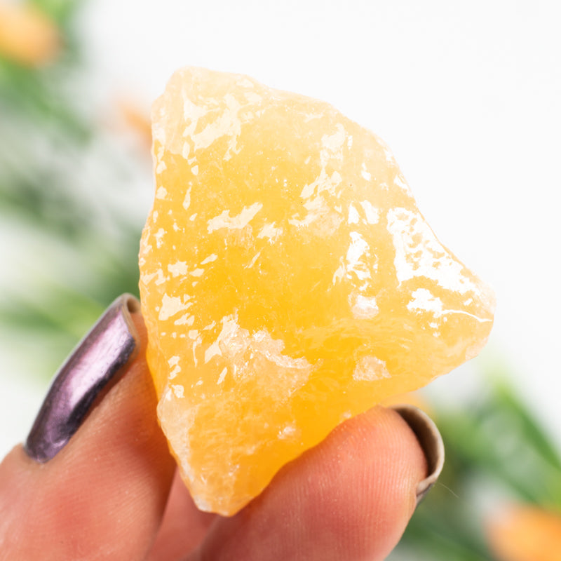 Raw Orange Calcite Crystal Chunk Crystal Magic