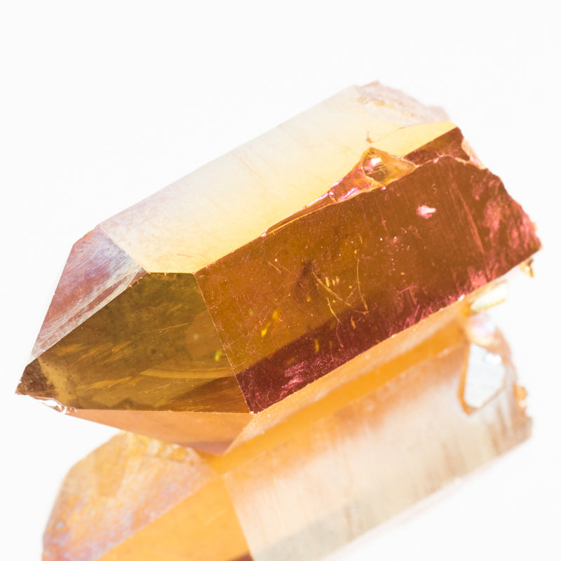 Sunset Aura Quartz Point Crystal Cluster Crystal Magic