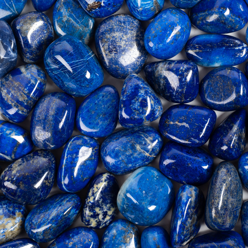 Genuine Lapis Lazuli Crystal - Polished Healing Stone, Spiritual Protection, Made In UK