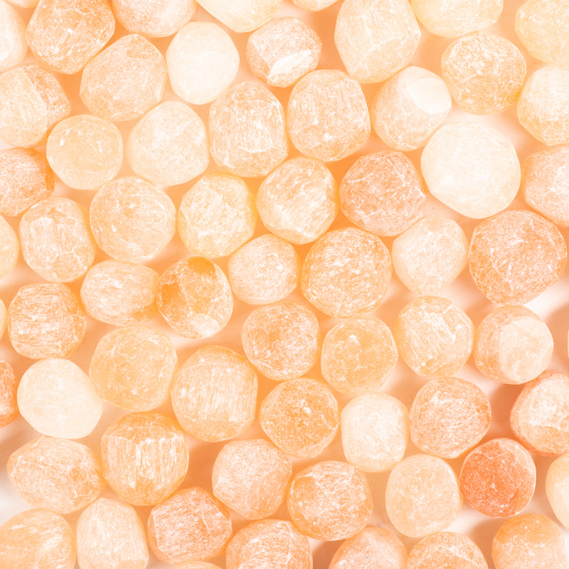 Peach Selenite Tumbled Crystal Tumbled Aquarius