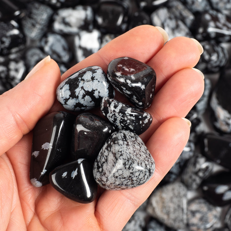 Snowflake Obsidian Tumbled Crystal Tumbled Crystal Magic