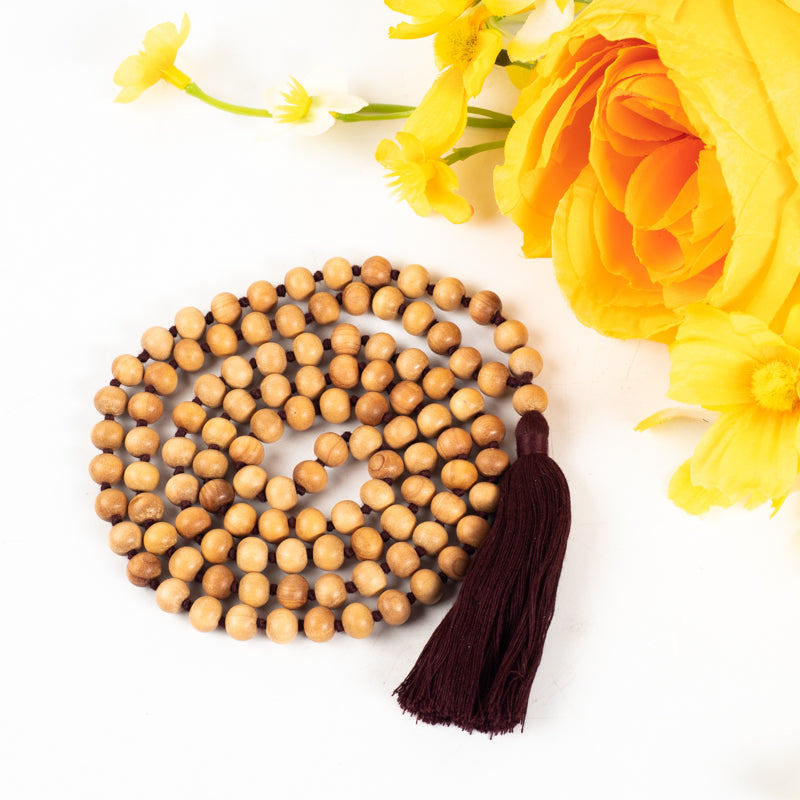 Pure Sandalwood 108 Beads Mala Jewelry: Mala Namu Baru