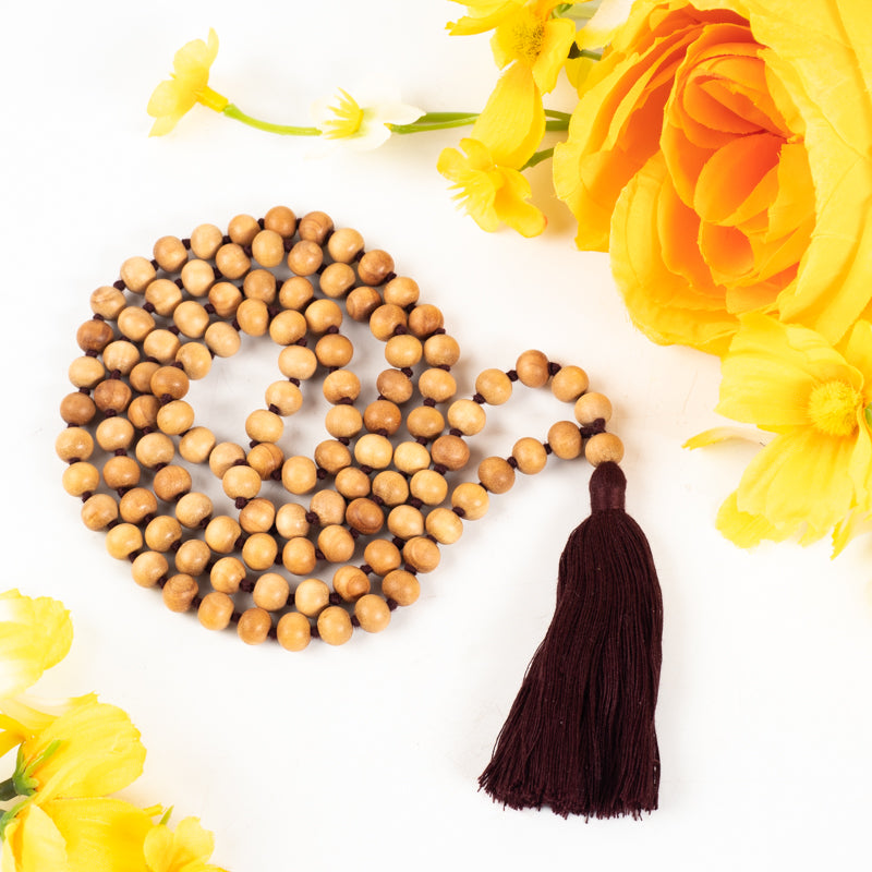 Pure Sandalwood 108 Beads Mala Jewelry: Mala Namu Baru