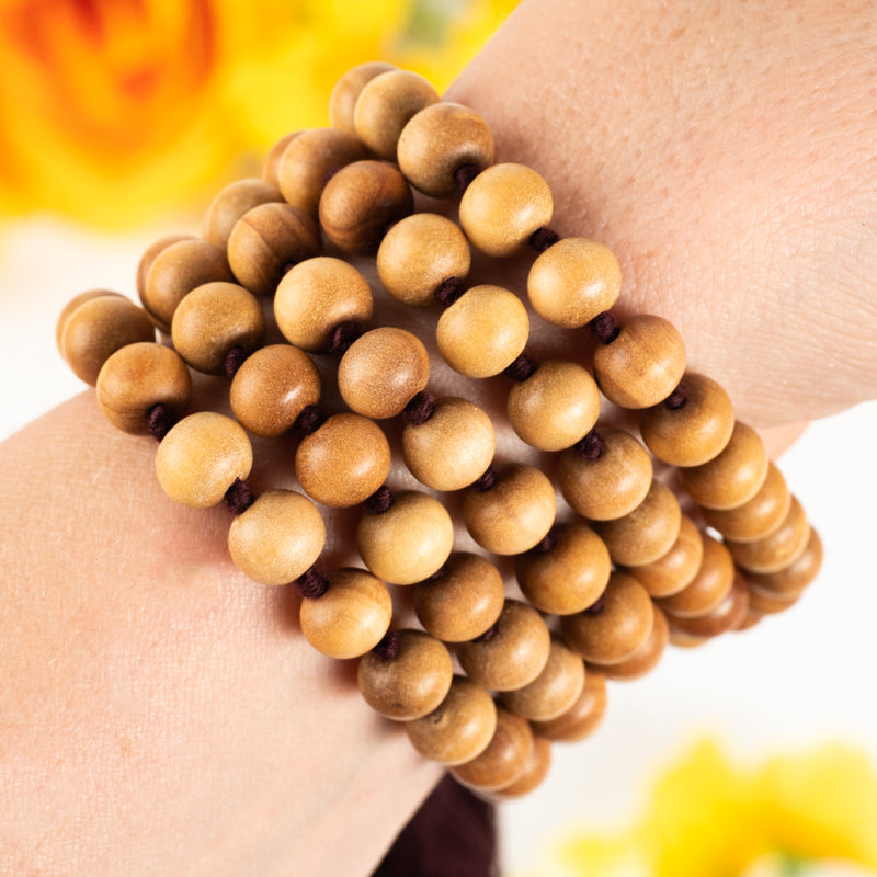 Pure Sandalwood 108 Beads Mala Jewelry: Mala Namu Baru