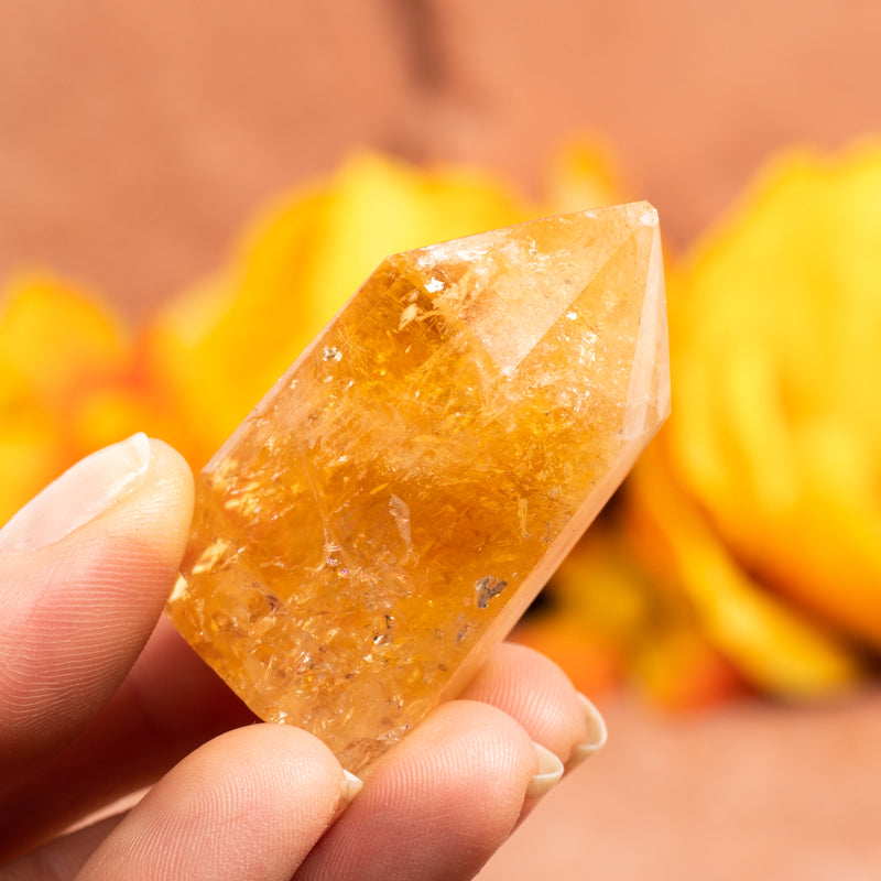 Heat Treated Citrine Natural Point Crystal Point Crystal Magic Small 