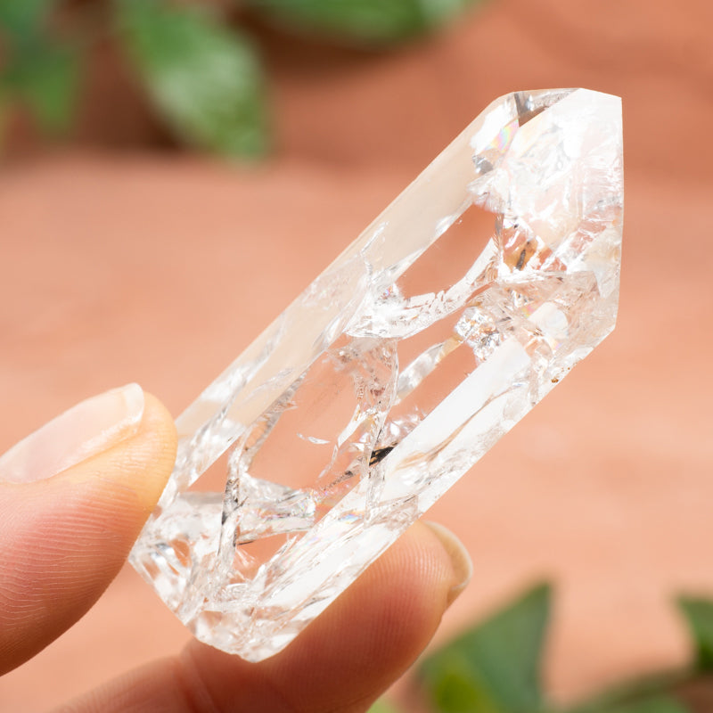 Crackle Quartz Hand-Carved Point Crystal Point Crystal Magic