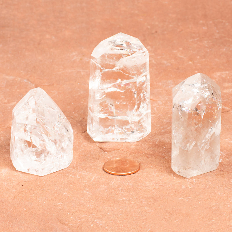Crackle Quartz Hand-Carved Point Crystal Point Crystal Magic Medium