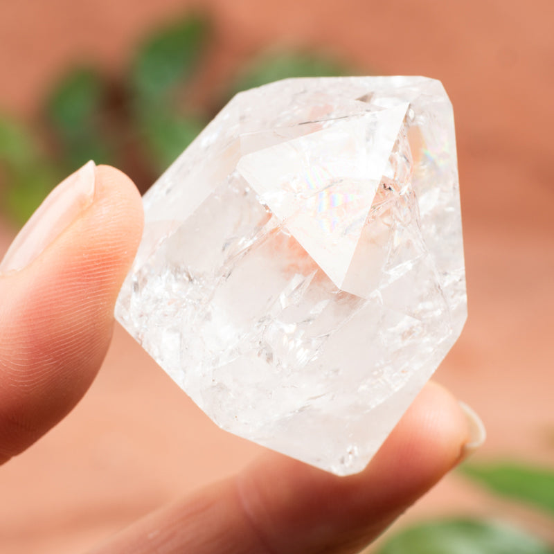 Crackle Quartz Hand-Carved Point Crystal Point Crystal Magic