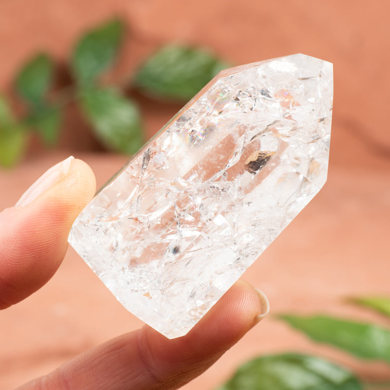 Crackle Quartz Hand-Carved Point Crystal Point Crystal Magic
