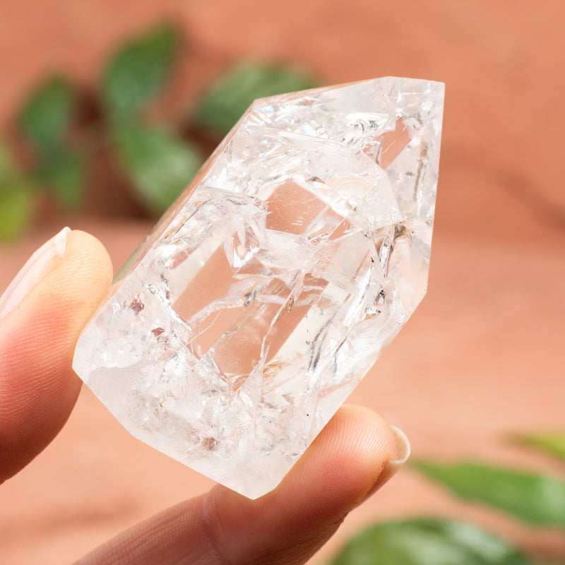 Crackle Quartz Hand-Carved Point Crystal Point Crystal Magic