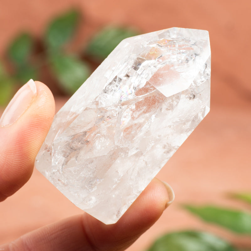 Crackle Quartz Hand-Carved Point Crystal Point Crystal Magic